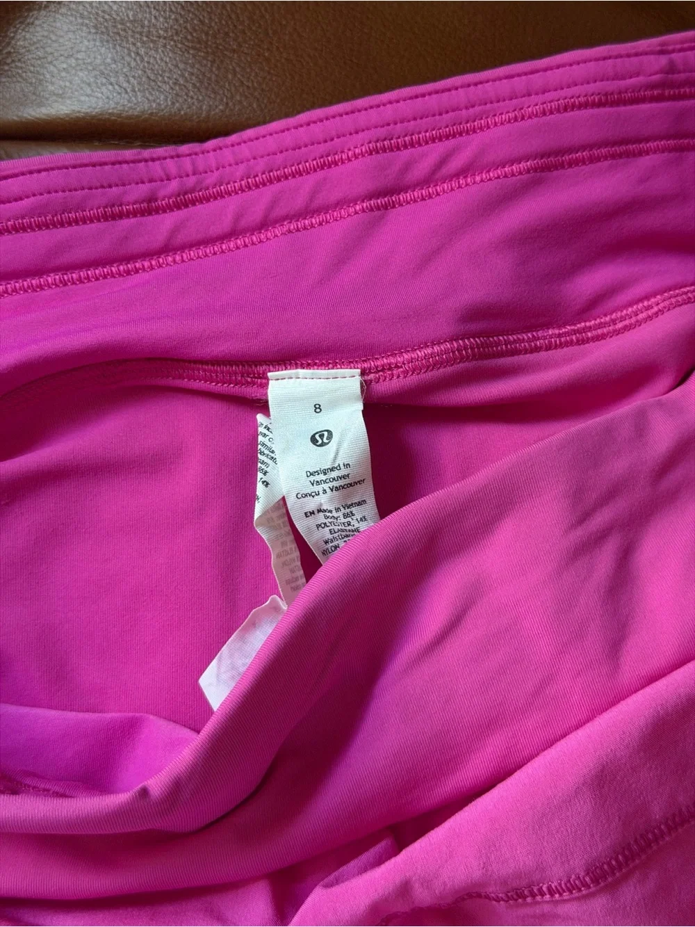 lululemon athletica Bright Pink Athletic Skort